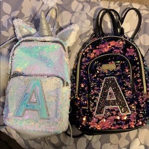 Justice sequence girls monogram bag.